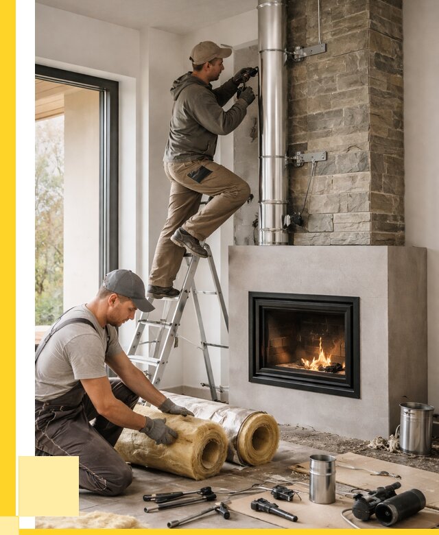 Монтаж дымоходов для каминов в Кингисеппе от 15576 р. ЭриданКгп