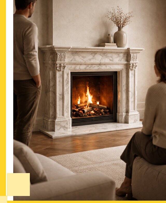 Мраморные камины под ключ в Кингисеппе от 259600 р. | ЭриданКгп