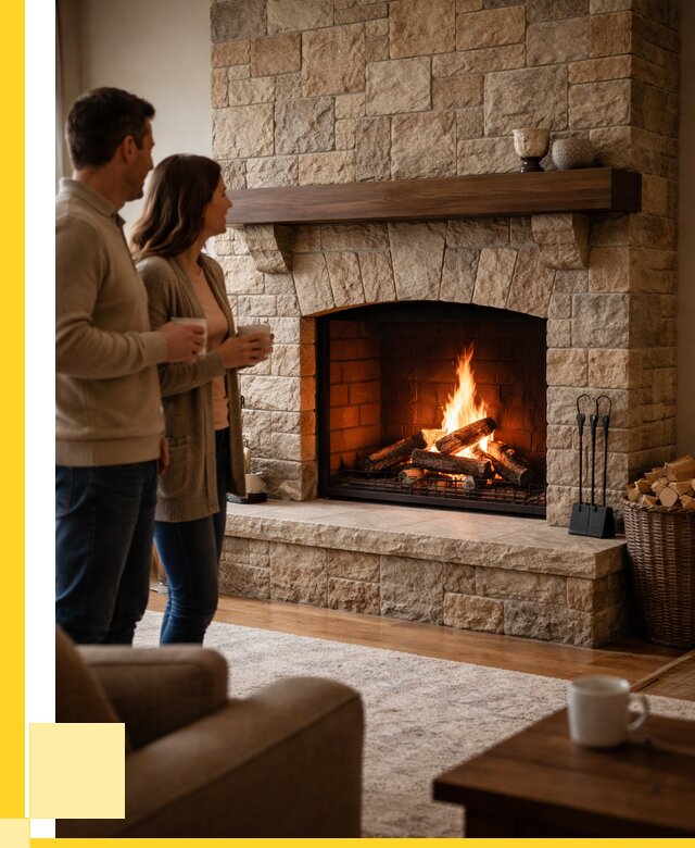 Каменные камины на заказ в Кингисеппе от 186912 р. | ЭриданКгп