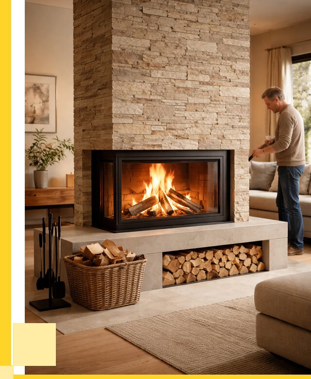 Дровяной камин под ключ в Кингисеппе от 207680 р. | ЭриданКгп