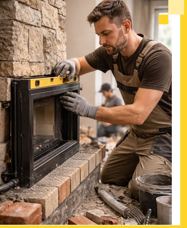 Дровяные камины под ключ в Кингисеппе: монтаж, обустройство