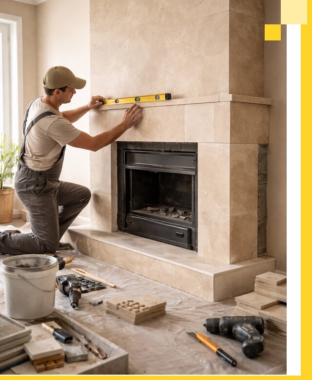 Установка и монтаж каминов в частном доме под ключ в Кингисеппе