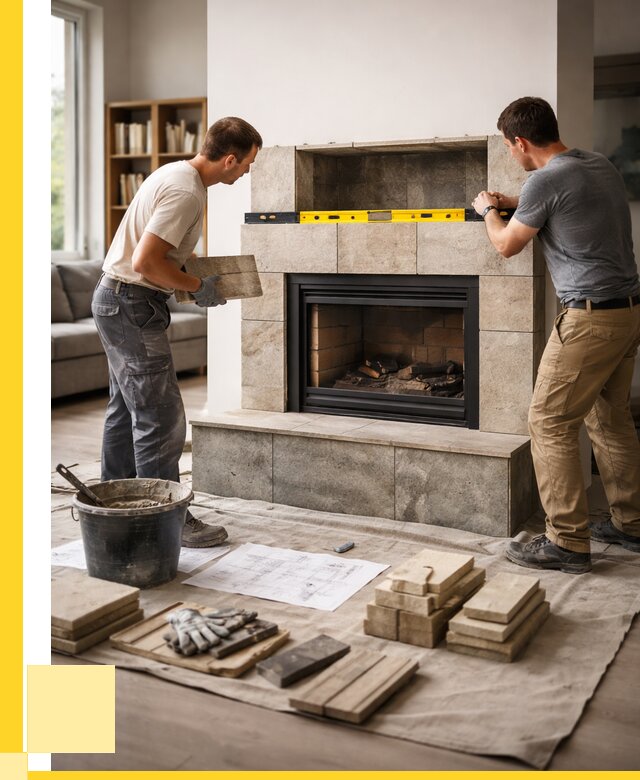 Монтаж каминов и установка в Кингисеппе от 46728 р. | ЭриданКгп