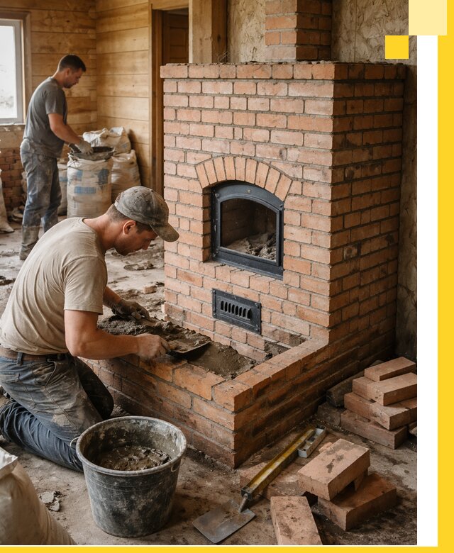 Профессиональное строительство печей в Кингисеппе под ключ