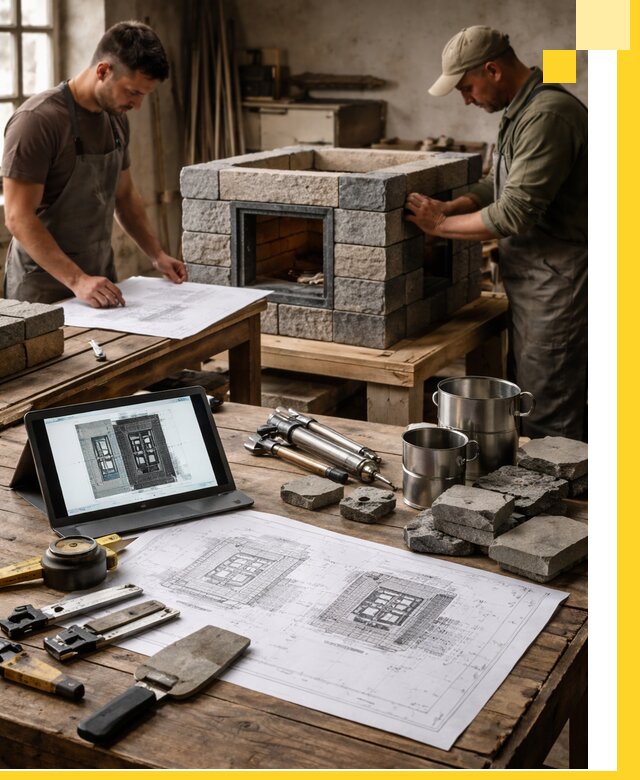 Разработка проектов печей с согласованием и монтажом в Кингисеппе