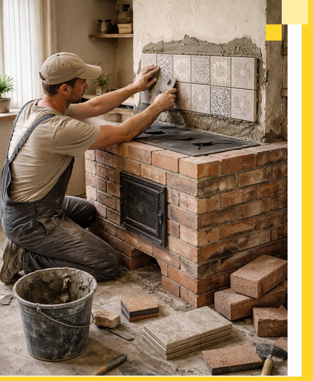 Печи с плитой на заказ монтаж гарантия и сервис в Кингисеппе