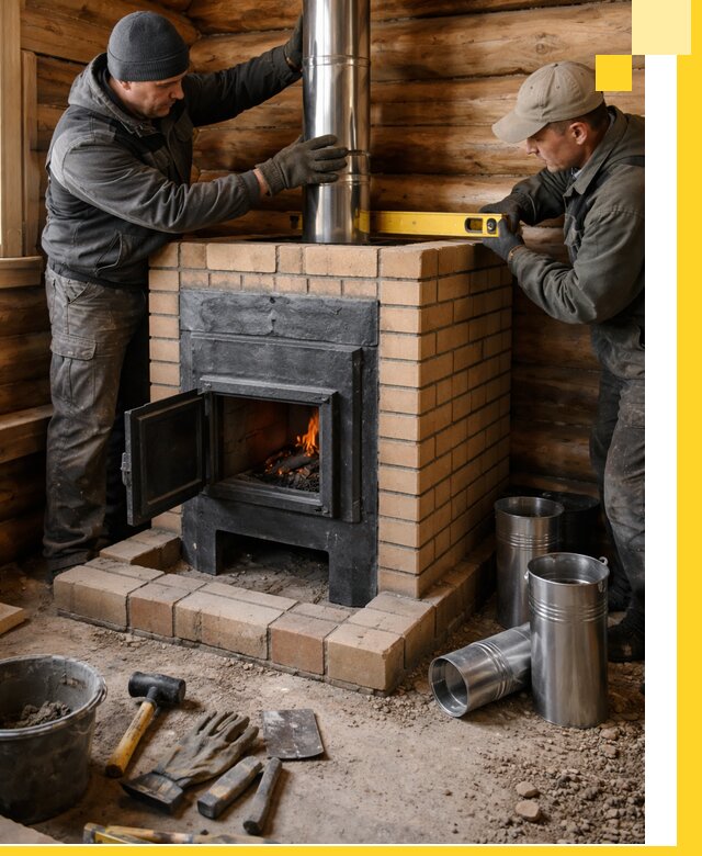 Проектирование, изготовление и установка банных печей в Кингисеппе