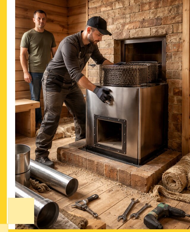 Монтаж банных печей под ключ в Кингисеппе от 18691 р., ЭриданКгп