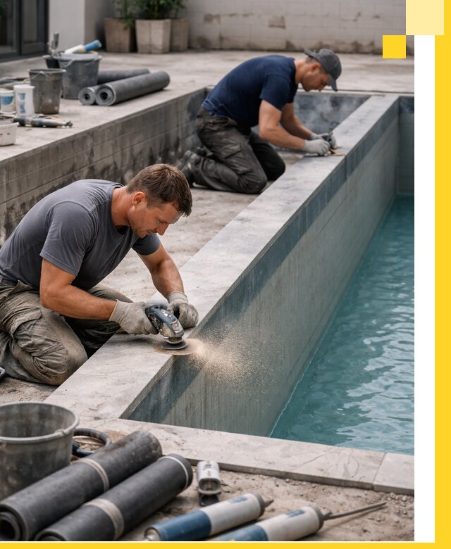 Профессиональный ремонт бассейнов под ключ в Кингисеппе