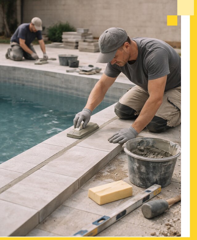 Отделка бассейнов в Кингисеппе: декоративная отделка и гидроизоляция