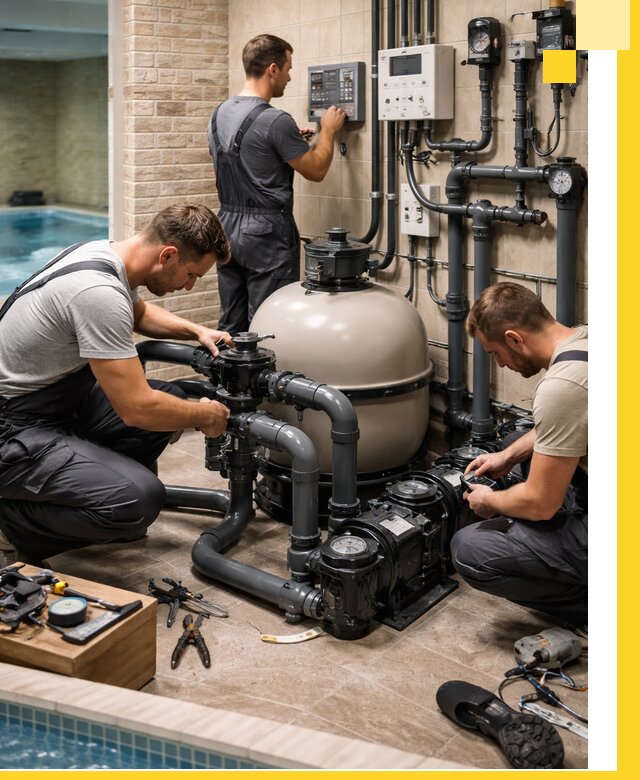 Комплексное оборудование для бассейнов под ключ в Кингисеппе