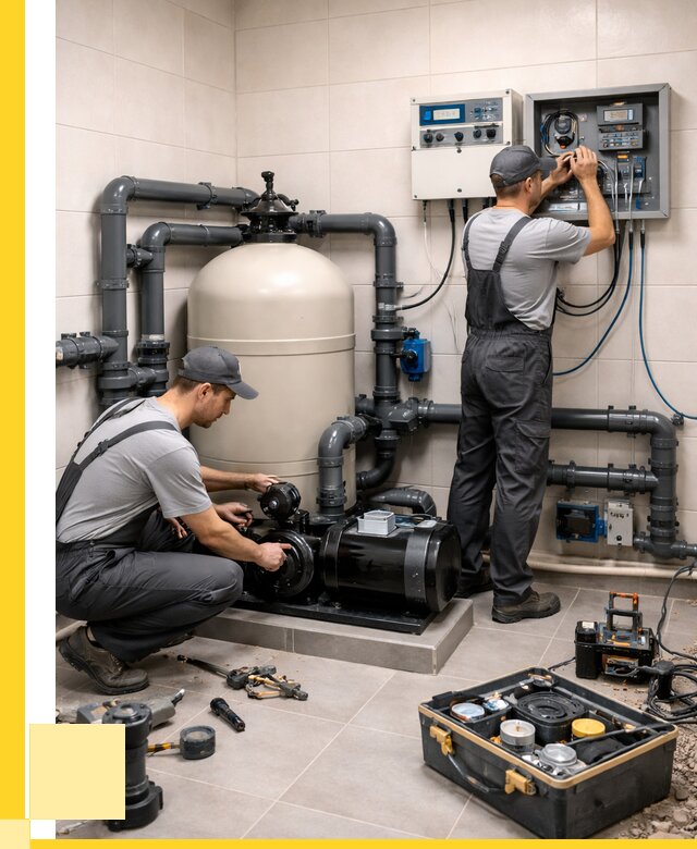 Монтаж оборудования для бассейнов в Кингисеппе от 41536 р. | ЭриданКгп