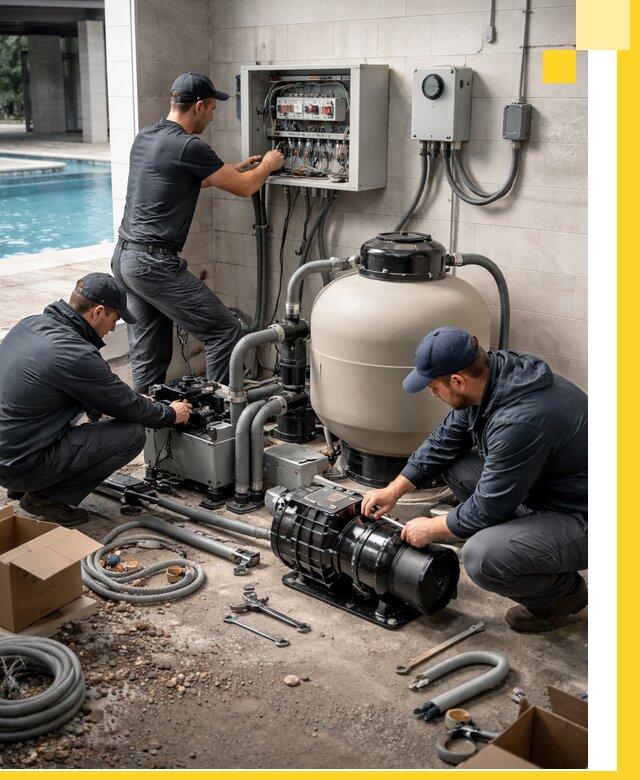 Профессиональный монтаж оборудования для бассейнов в Кингисеппе