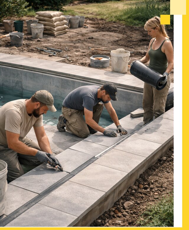 Строительство и монтаж уличных бассейнов под ключ в Кингисеппе