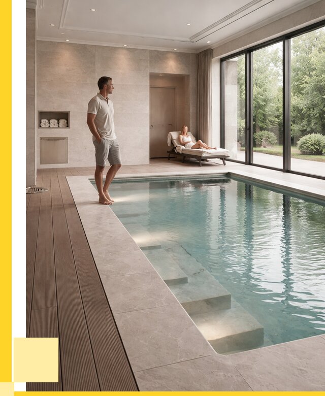 Бассейны в коттедже под ключ в Кингисеппе от 1246080 р. | ЭриданКгп