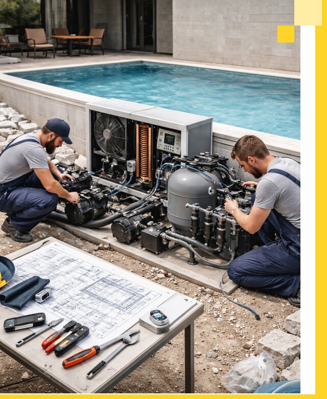 Проектирование и монтаж бассейнов с подогревом в Кингисеппе