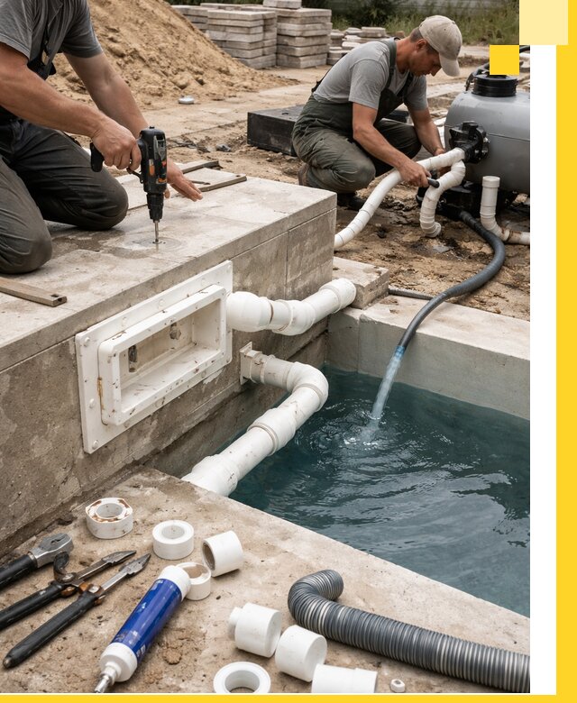 Строительство скиммерных бассейнов под ключ в Кингисеппе