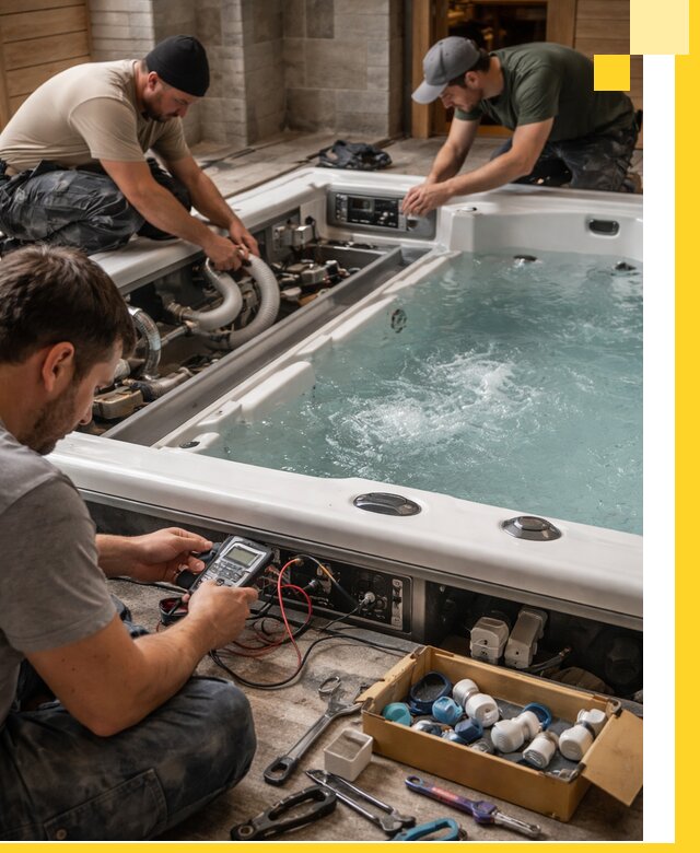 Гидромассажные бассейны под ключ в Кингисеппе, дизайн и монтаж