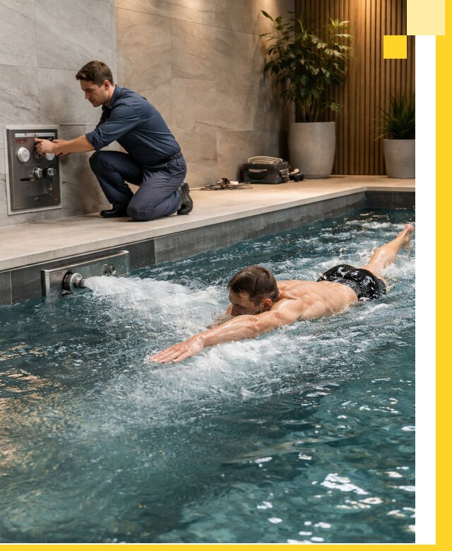 Проектирование и монтаж бассейнов с противотоком в Кингисеппе