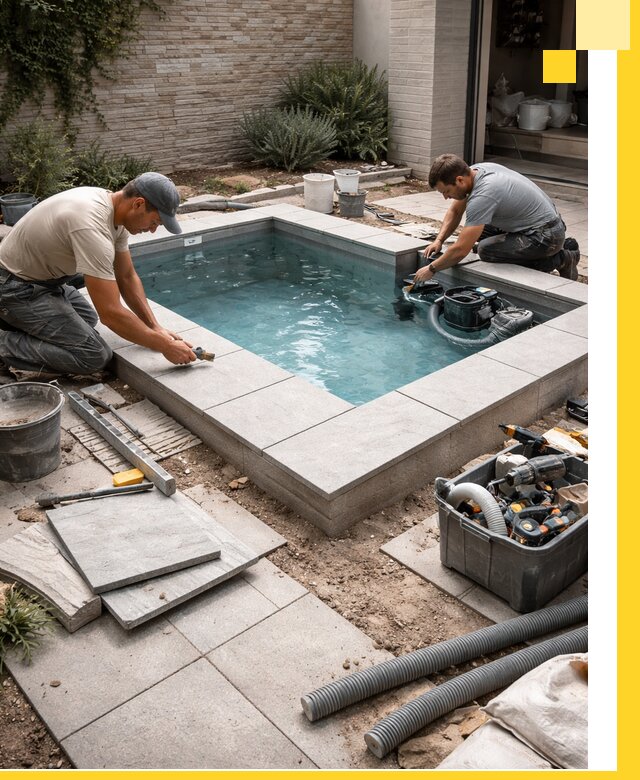 Мини бассейны под ключ в Кингисеппе, дизайн и установка