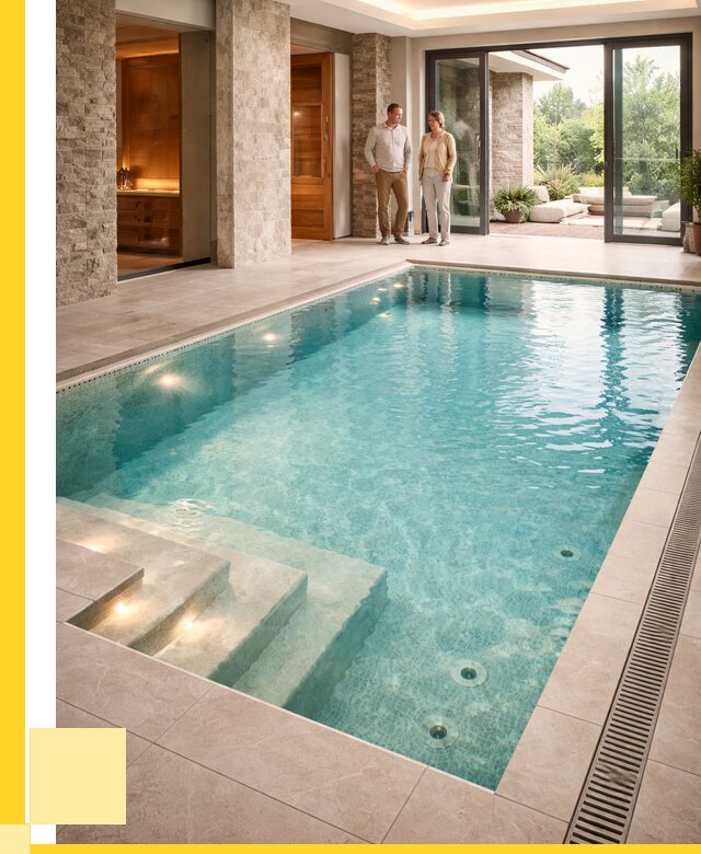 Бассейн во дворе в Кингисеппе: проект, отделка от 1246080 р. | ЭриданКгп