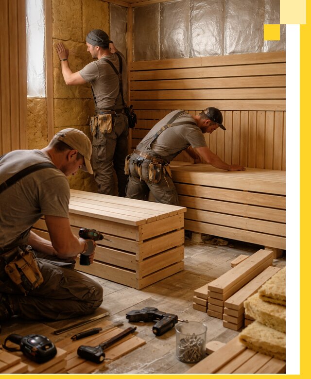 Профессиональное строительство саун под ключ в Кингисеппе