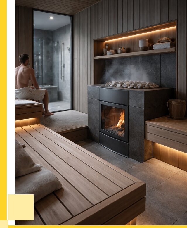 Проект сауны в частном доме в Кингисеппе от 36344 р. | ЭриданКгп