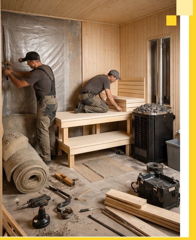 Проекты саун под ключ в Кингисеппе дизайн и строительство