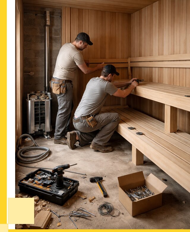 Монтаж саун под ключ в Кингисеппе от 124608 р. | ЭриданКгп
