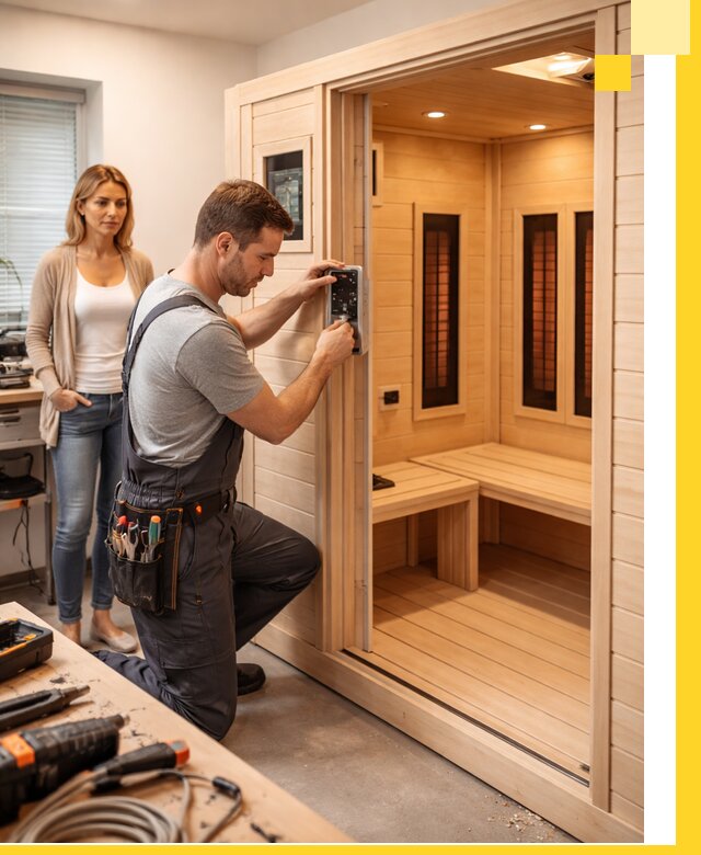 Инфракрасные сауны под ключ в Кингисеппе продажа и установка