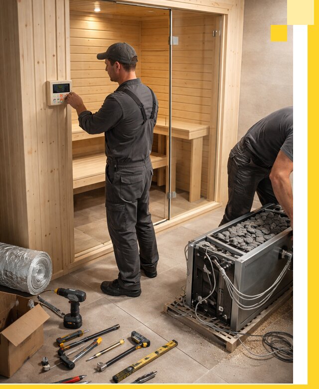 Поставка, установка и монтаж электрических саун в Кингисеппе