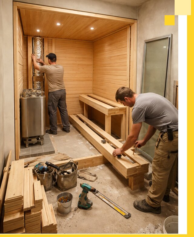 Проектирование и установка домашних саун под ключ в Кингисеппе