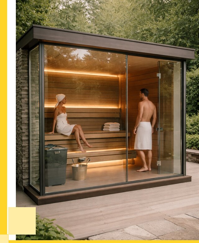 Сауна стеклянная и двери для сауны в Кингисеппе от 259600 р. | ЭриданКгп