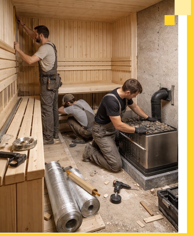 Индивидуальные сауны на заказ в Кингисеппе под ключ, проект и монтаж