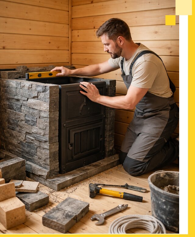 Производство и установка печей для саун под ключ в Кингисеппе