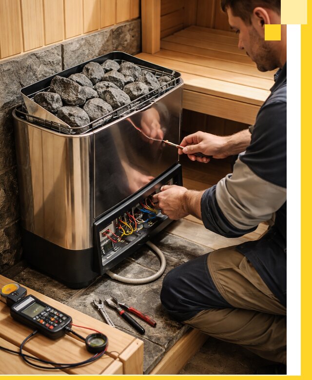 Продажа и установка электрокаменок для саун в Кингисеппе