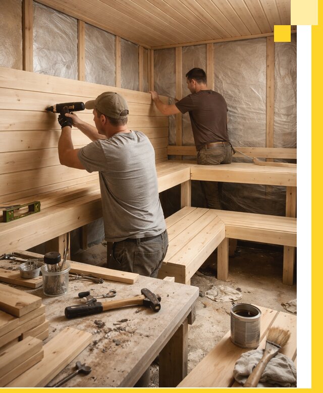 Профессиональная отделка бань и саун под ключ в Кингисеппе