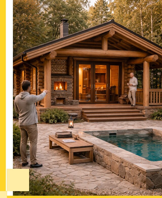 Проекты бань и хамам в Кингисеппе от 25960 р. | ЭриданКгп