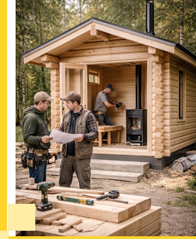 Монтаж бань под ключ в Кингисеппе — от 207680 р. | ЭриданКгп