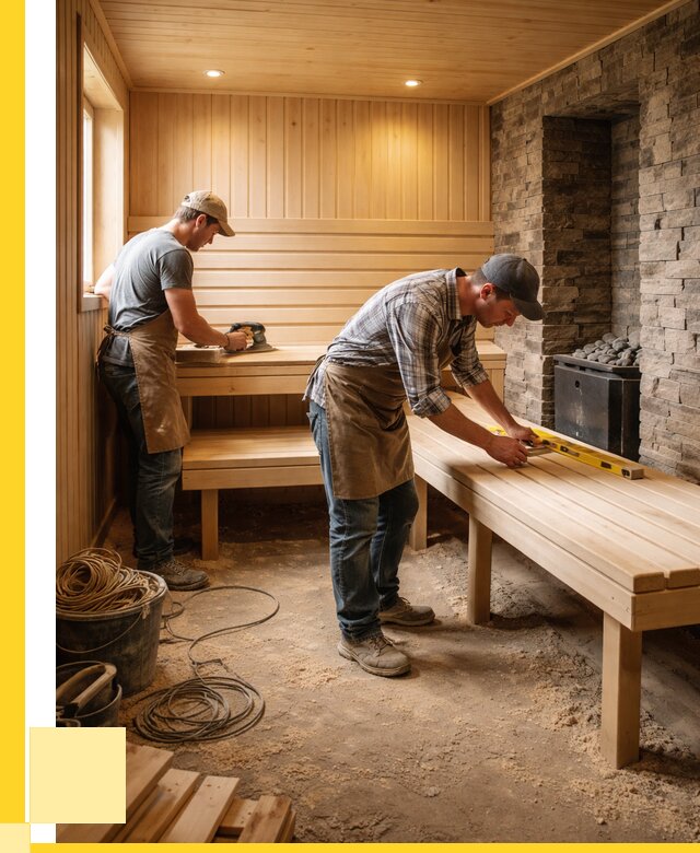 Отделка бани в Кингисеппе: внутренняя отделка от 3115 р. | ЭриданКгп