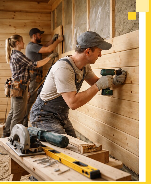 Обшивка бань под ключ в Кингисеппе: отделка стен и потолков