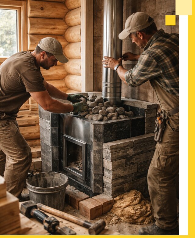 Строительство и отделка русских бань под ключ в Кингисеппе