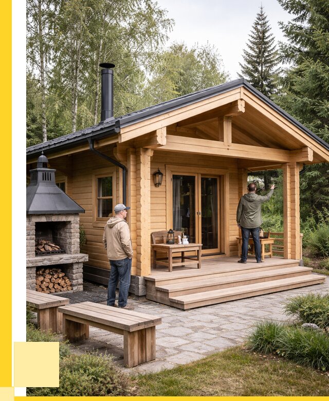 Деревянные бани под ключ в Кингисеппе от 467280 р. | ЭриданКгп