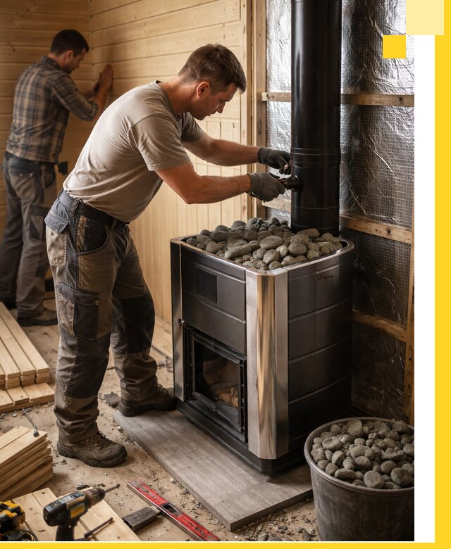 Проектирование и строительство парилок для бани в Кингисеппе под ключ