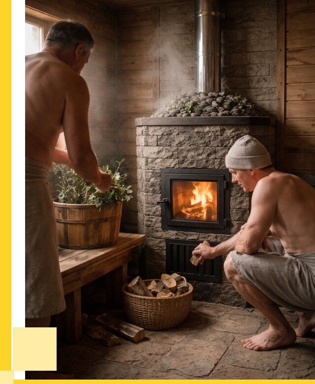 Банные печи под ключ в Кингисеппе от 46728 р. | ЭриданКгп кирпичная