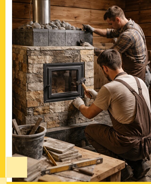 Облицовка банной печи в Кингисеппе от 15576 р. | ЭриданКгп