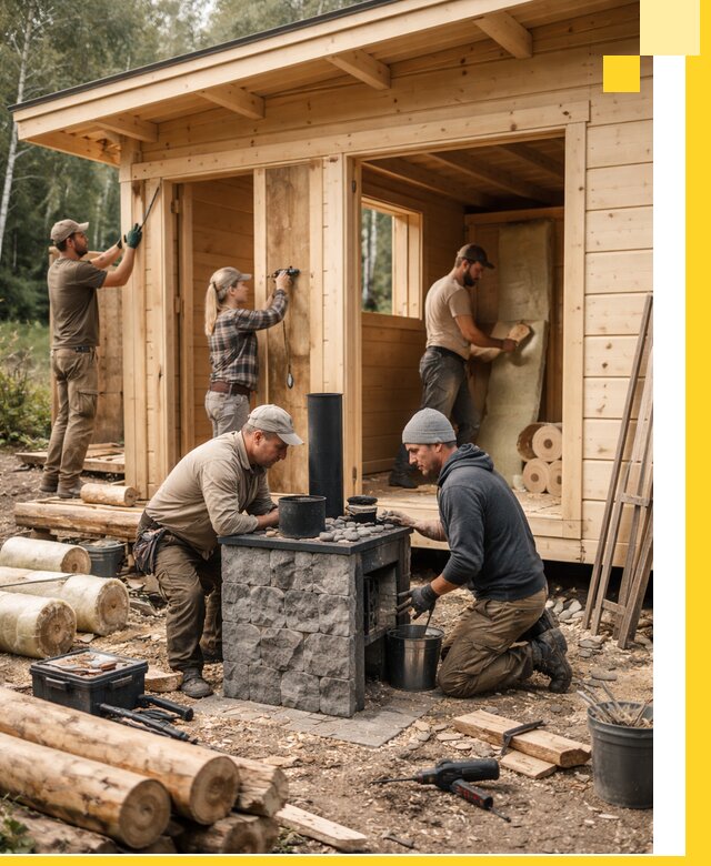 Купить баню под ключ в Кингисеппе строительство монтаж отделка