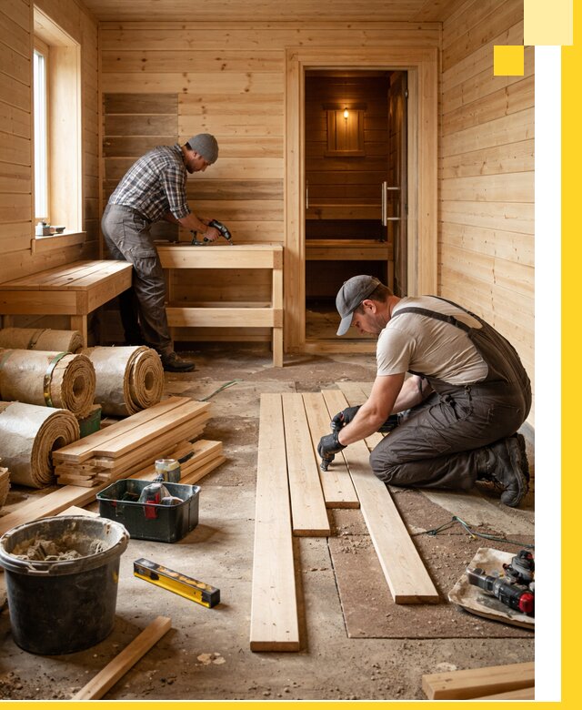 Индивидуальный проект бани с комнатой отдыха под ключ в Кингисеппе