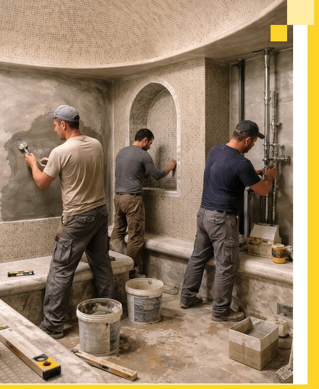 Профессиональный монтаж хамамов под ключ в Кингисеппе с гарантией