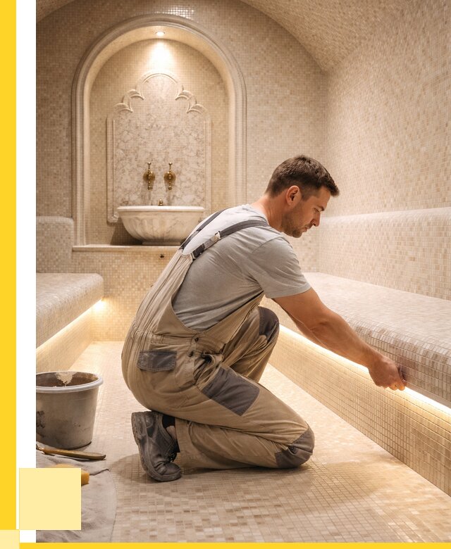 Отделка хамамов под ключ в Кингисеппе от 5711 р. | ЭриданКгп